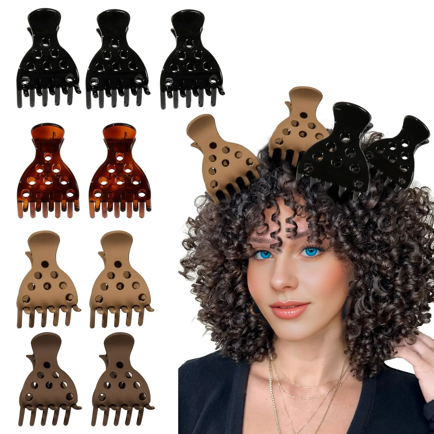 10 Hair Volume Clip，Root Clips for Curly Hair Volume and Claw Clips for Thick Hair, Root Liffter for Bounce Curl