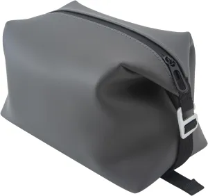 13" 6L Large Silicone Dopp Kit,Waterproof Leakproof Toiletry Bag,Foldable Travel Makeup Case for Mens Womens,Grey