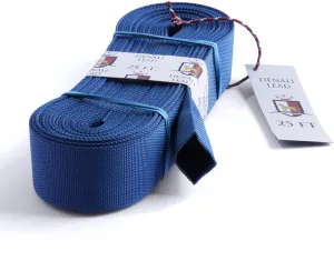 1.5 Inch Tubular Webbing (Nylon, 1-1/2inch) (25 ft, Blue)