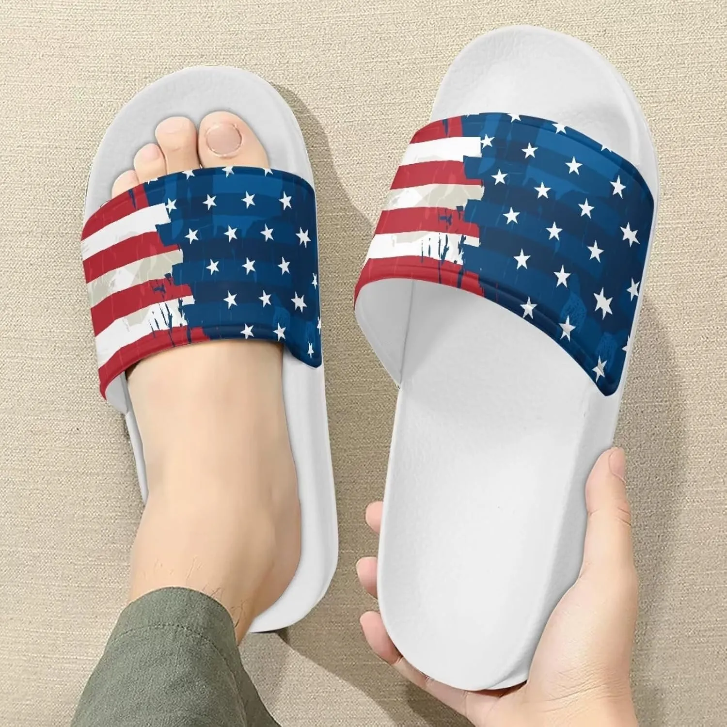 2025 New Cloud Slippers for Men Comfortable Summer Beach Sandals Fashion Lightweight Slip On Bath Slipper for Garden US 5-14 White Sole