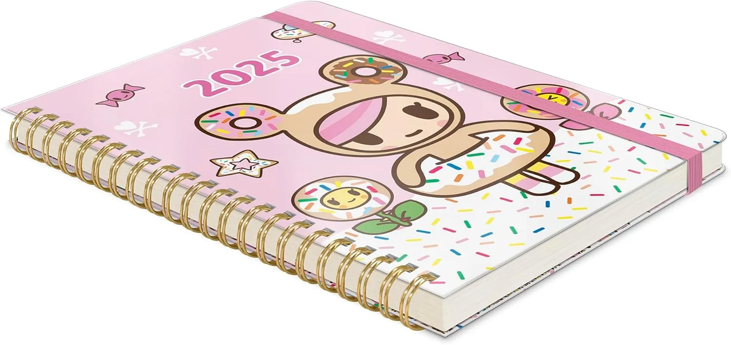 2025 Planner - Daily, Weekly and Monthly Planner 2024-2025, Orange Circle Studio 17 Month Calendar, July 2024 - December 2025, 5.7" x 7.6" - Compact Flexi Planner tokidoki Donutella Print