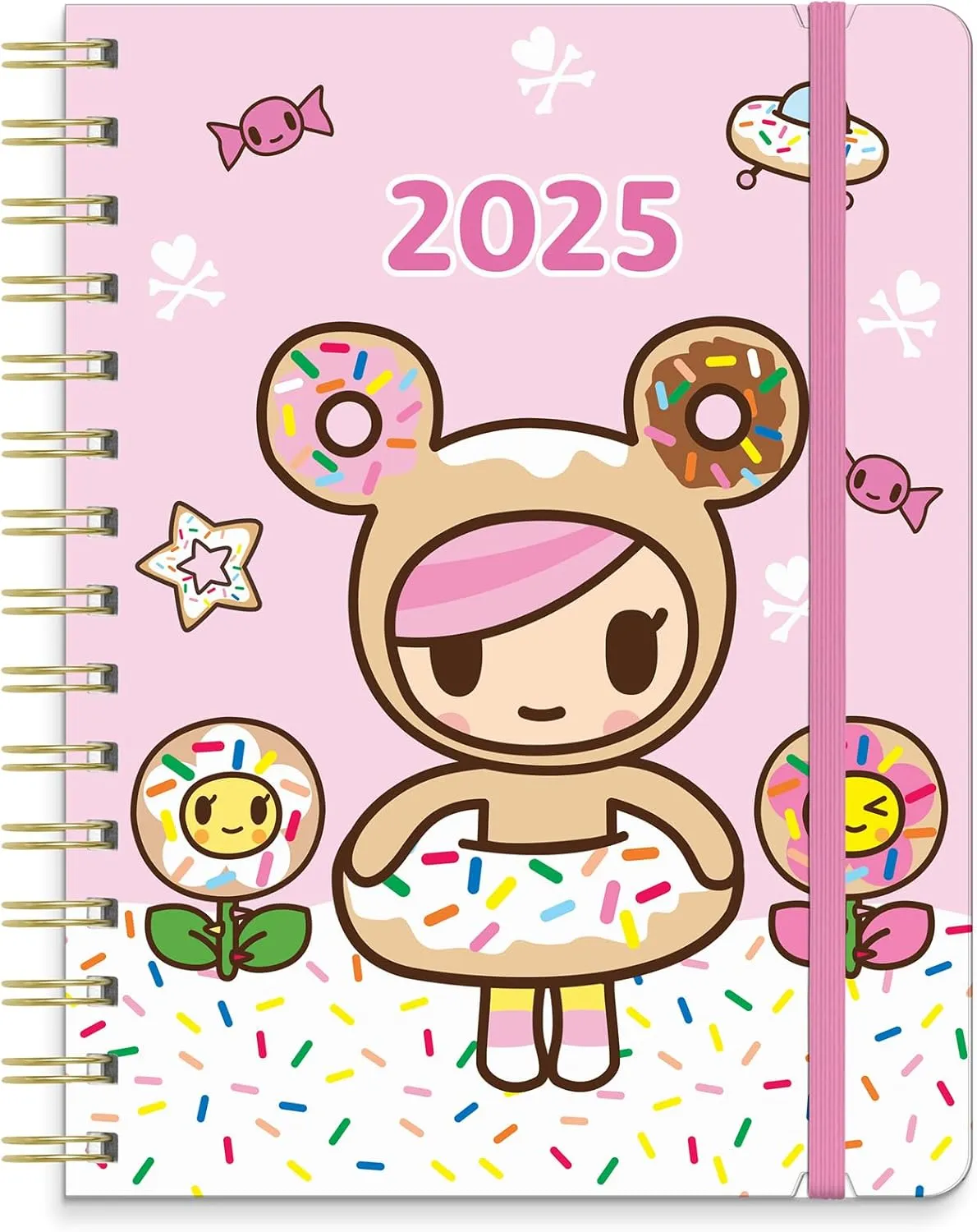 2025 Planner - Daily, Weekly and Monthly Planner 2024-2025, Orange Circle Studio 17 Month Calendar, July 2024 - December 2025, 5.7" x 7.6" - Compact Flexi Planner tokidoki Donutella Print