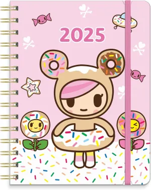 2025 Planner - Daily, Weekly and Monthly Planner 2024-2025, Orange Circle Studio 17 Month Calendar, July 2024 - December 2025, 5.7" x 7.6" - Compact Flexi Planner tokidoki Donutella Print