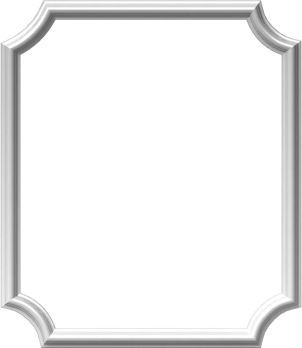 24"W x 28"H x 1/2"P Ashford Molded Scalloped Wainscot Wall Panel (2-Pack)