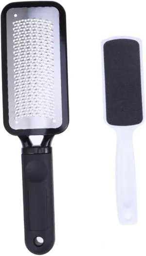 2Pcs Foot File Professional Remover and Dead Skin Scraper for Smooth Pampered Feet Salon for Corns and Cracked Skin Treatment