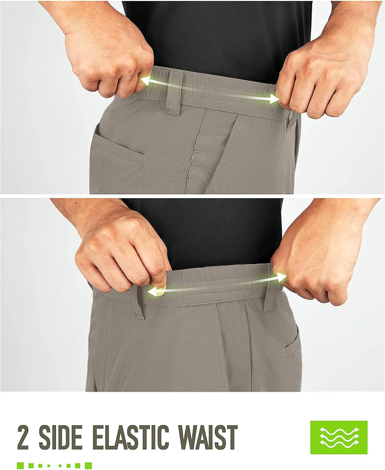 33,000ft Men's Golf Shorts 9" Dry Fit Stretch Golf Short UPF 50  Lightweight Flat Front Golf Shorts with Pockets