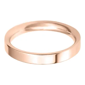 3mm Flat Court Lightweight Wedding Ring