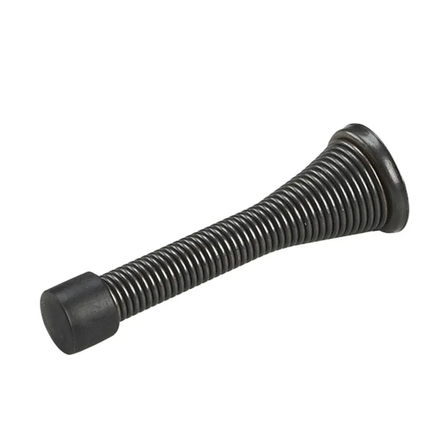 3" Flat Black Flexible Door Stop