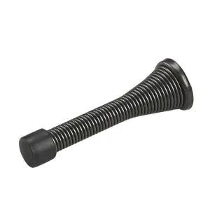 3" Flat Black Flexible Door Stop