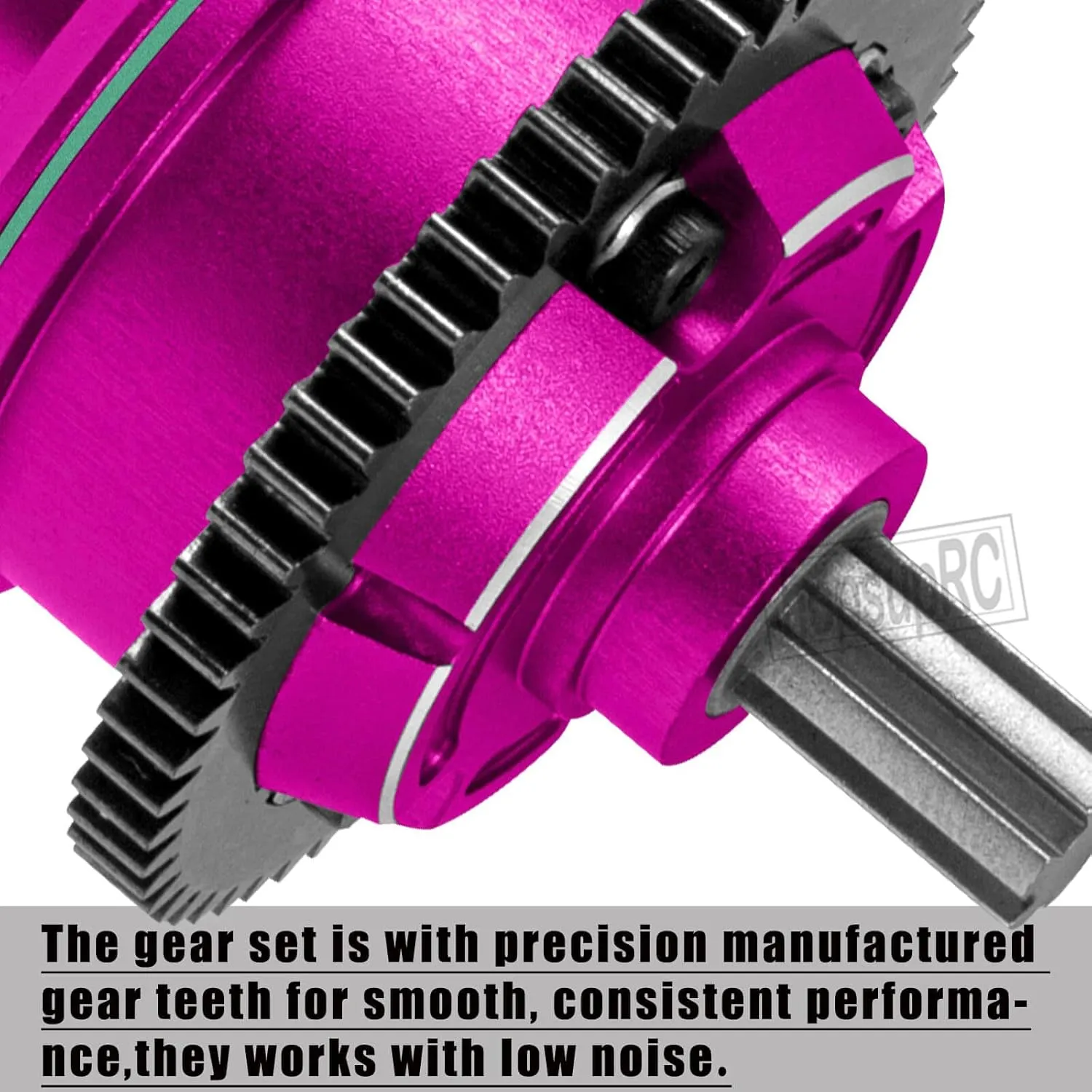#45 Steel 57T Spur Gear Slipper Clutch with 20T/21T Pinions Upgrades Part for 1/10 Kraton/Outcast 4S V2,Senton/Vorteks 223S V4,1/8 Mojave 4S BLX,Typhon 223S V4,Pink