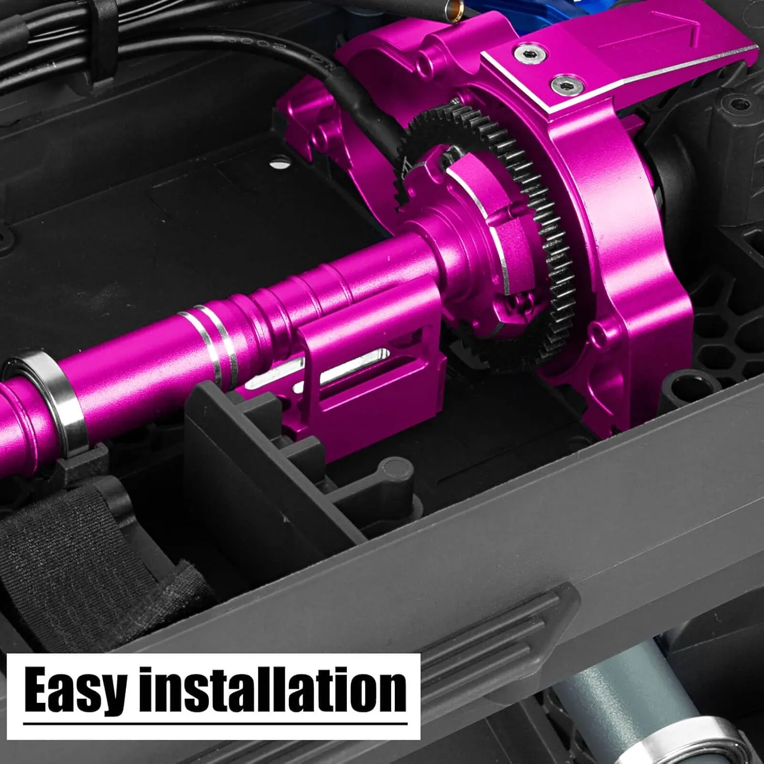 #45 Steel 57T Spur Gear Slipper Clutch with 20T/21T Pinions Upgrades Part for 1/10 Kraton/Outcast 4S V2,Senton/Vorteks 223S V4,1/8 Mojave 4S BLX,Typhon 223S V4,Pink
