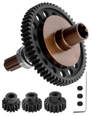 57T 0.8Mod Slipper Gear with 3.175mm Pinions Gear 15T 16T 17T RC Gears Upgrades Part for 1/10 Arrma Granite Senton Big Rock Vorteks 3S Blx Mega550, Kraton Outcast 4S Blx, 1/8 Typhon 3S,Bronze