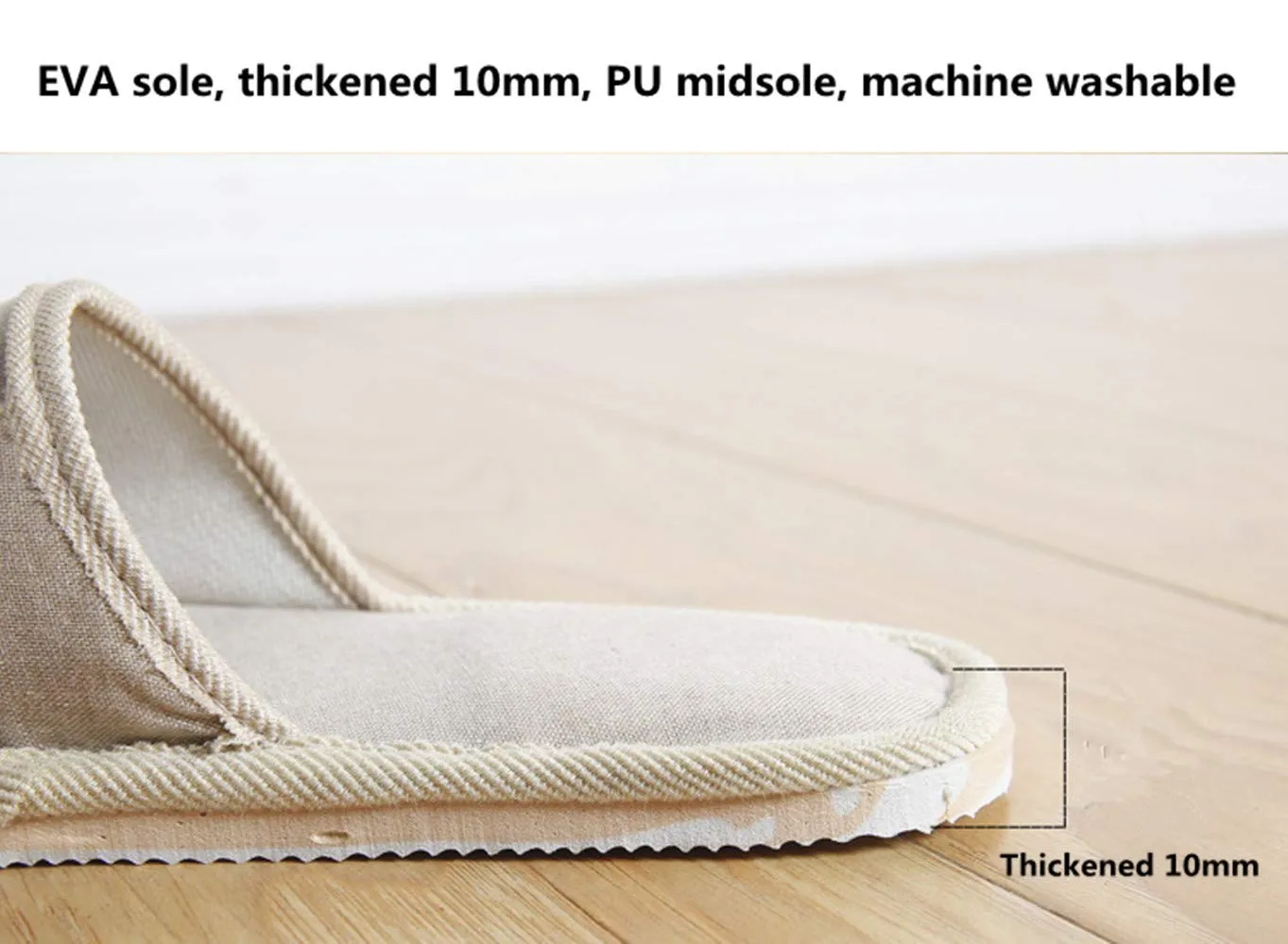 6 Pair of Open Toe Breathable Slippers,Solid Color Casual Slippers,Spa Slippers for Guests, Hotel, Travel, Unisex Universal Size Washable (3 beige medium size 3 gray large size)