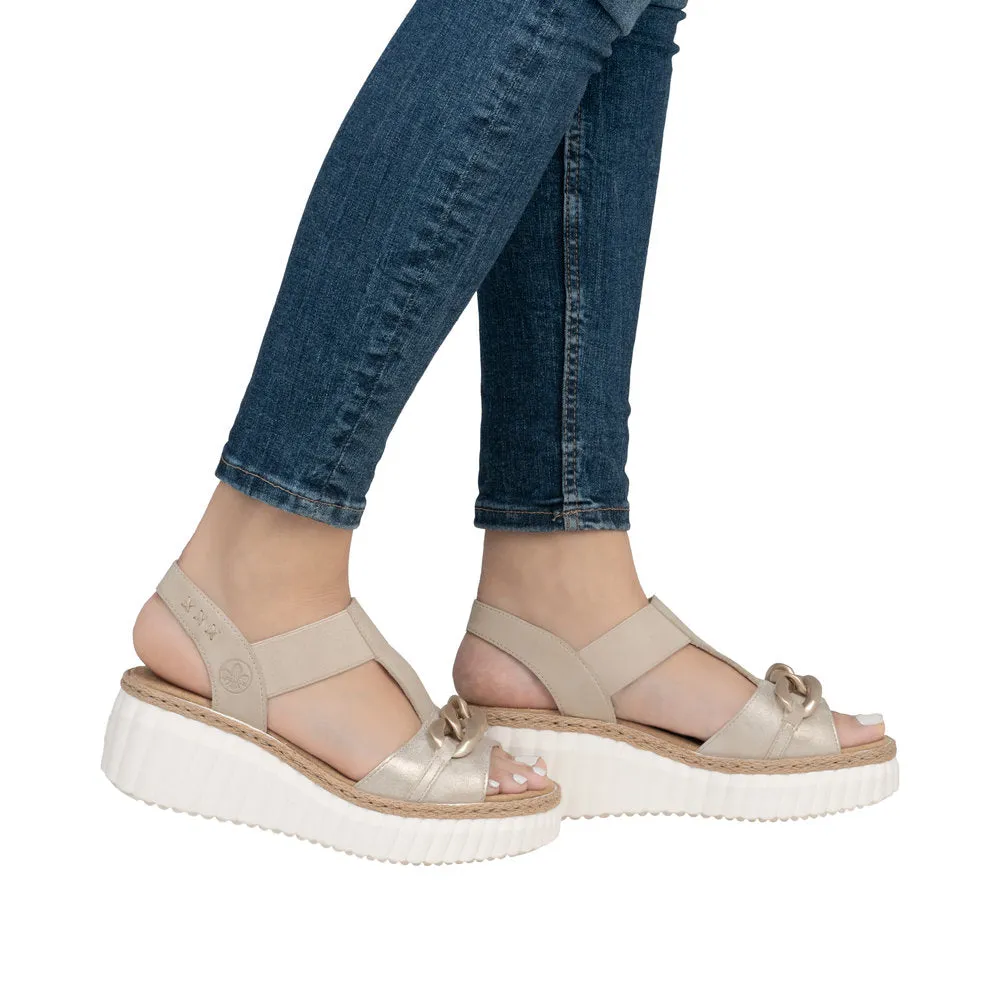 69158-60 - Sandal with Chain Detail - Reiker