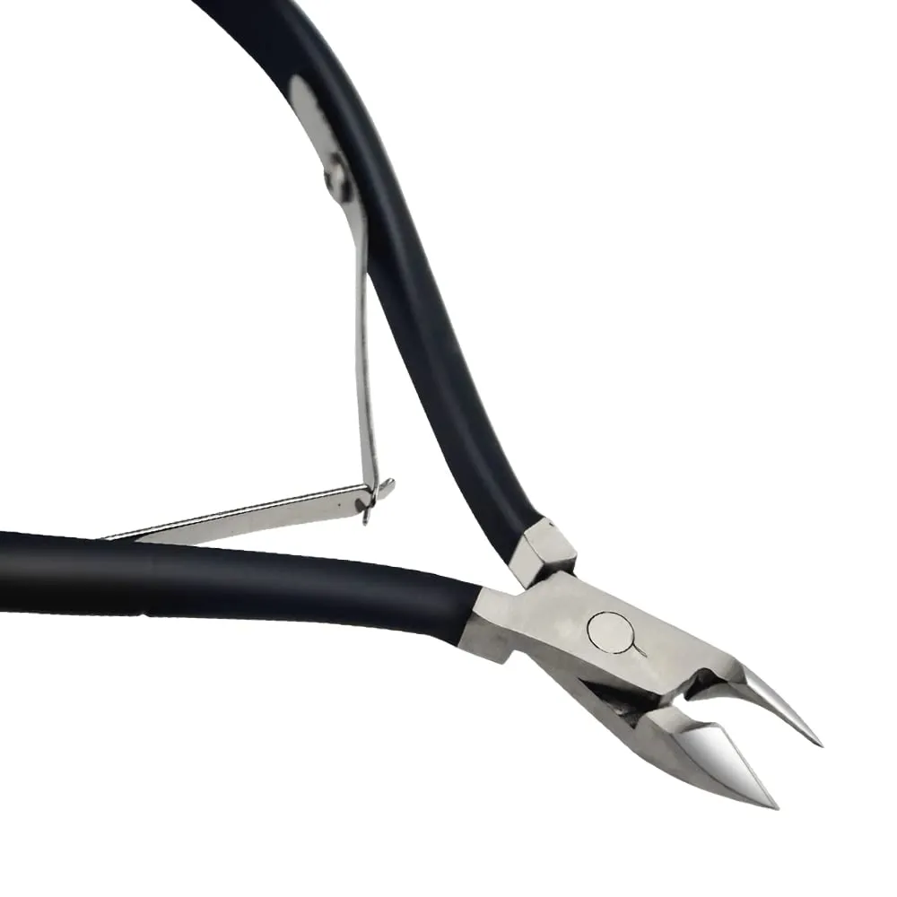 8Pieces Cuticle Trimmer Cuticle Nipper Cuticle Remover Cuticle Cutter with Cuticle Pusher Stainless Steel Cuticle Cutter Clipper Nail Tools for Fingernails and Toenails (Black)