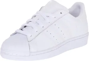 adidas Originals unisex child Superstar Sneaker, White/White/White, 5.5 Big Kid US