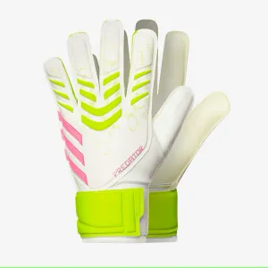 adidas Predator GL Training Goalkeeper Gloves- JUNIOR- White/Lemon/Pink