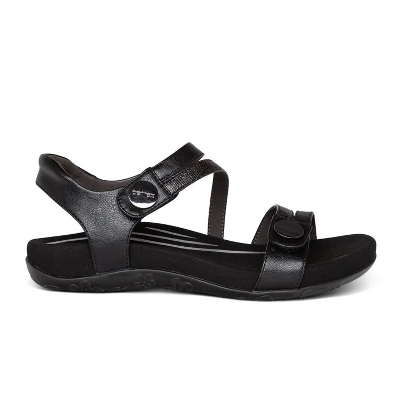 Aetrex Jess Backstrap Sandal (Women) - Black