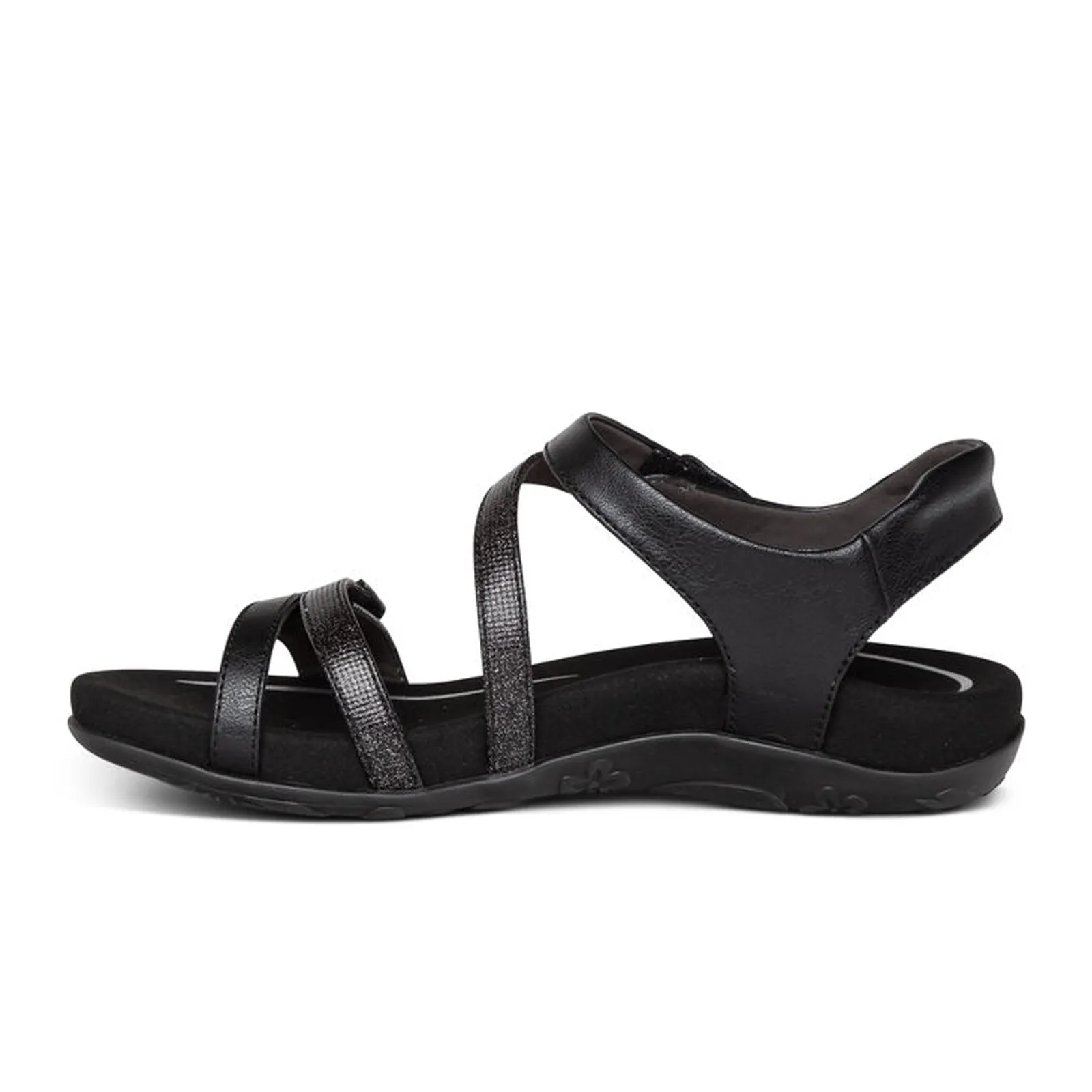 Aetrex Jess Backstrap Sandal (Women) - Black