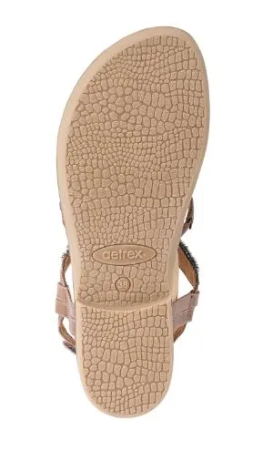 Aetrex Orthotic Stone Sheila Womens Adjustable Strap Comfort Sandals ES506
