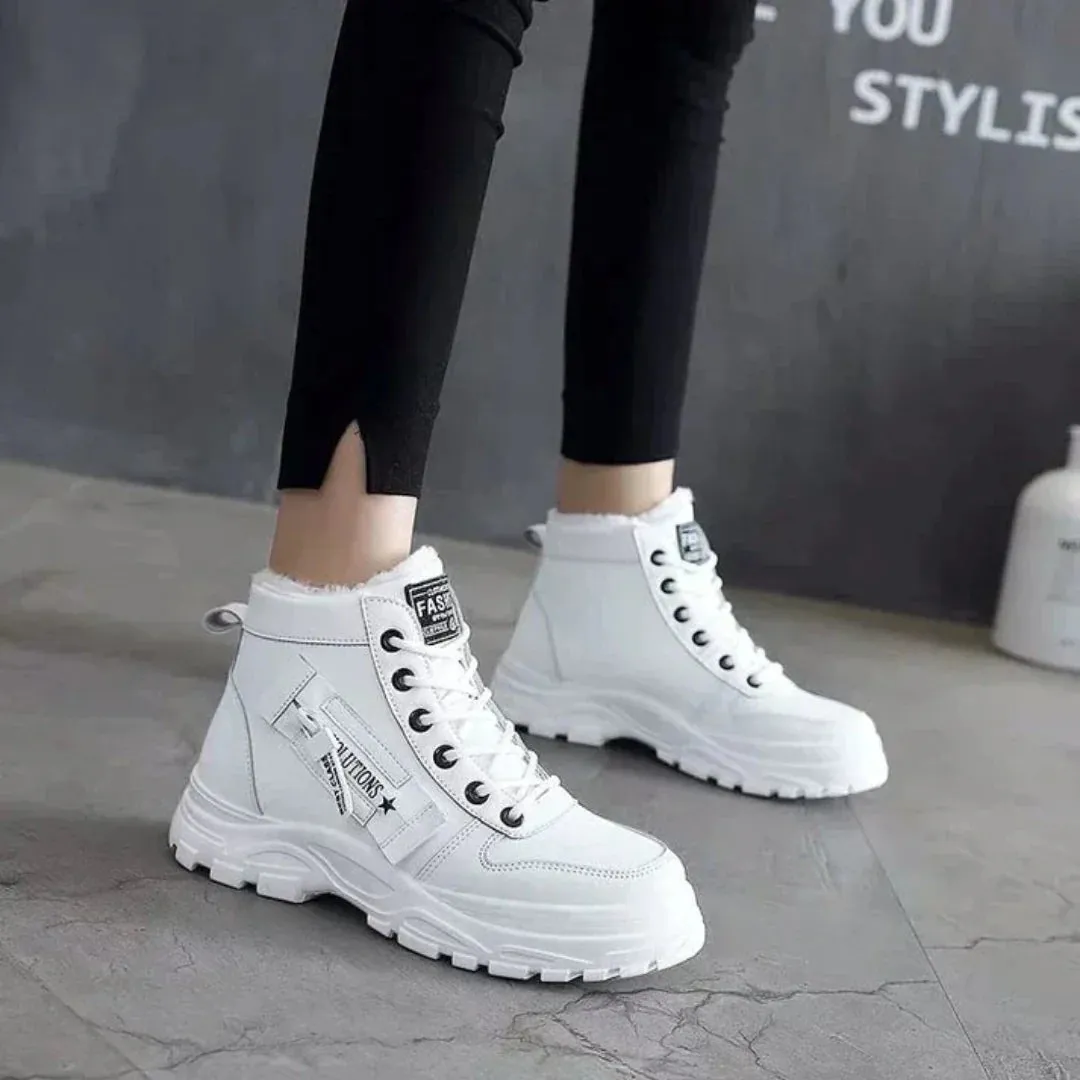Aika - Stylish Ankle Flat Boots - Flexible & Versatile