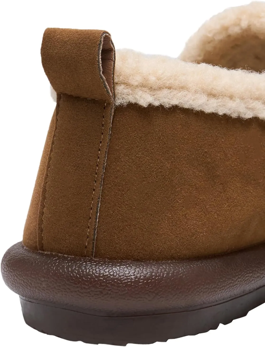 Alexis Leroy Women's Slip On Fuzzy Mules Comfortable Flat Lightweight Casual Travel Shoes