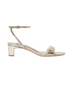 Alice Simple Mid-Heel Sandal (Champagne)