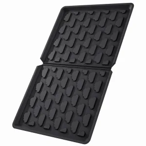 All Weather Mat Wagon W4 Accessory - Compatible with Wonderfold Stroller Wagons W4, Silicone Floor Mat Protect Wagon W4 from Sand, Dirt, and Water (W4 Models Mat), black