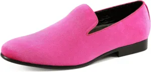 Amali Fishman Men’s Dress Shoes Plush Velvet with a Quilted Design Slip-on Driver Shoes for Men Velvet Loafers The Original Smoking Men Tuxedo Slipper Shoes