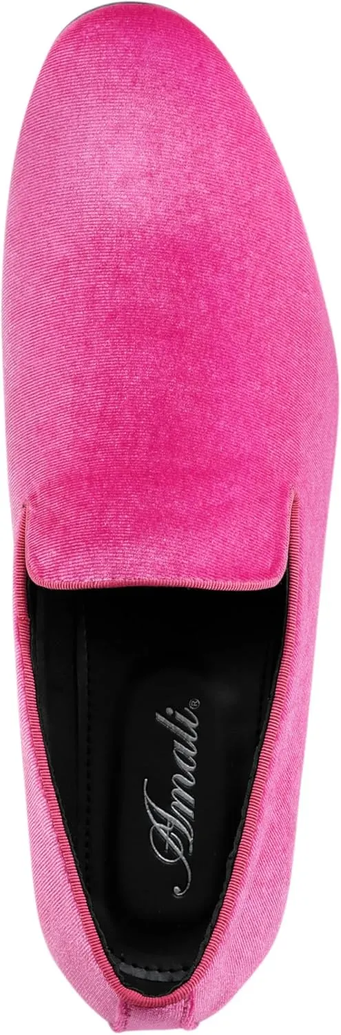 Amali Fishman Men’s Dress Shoes Plush Velvet with a Quilted Design Slip-on Driver Shoes for Men Velvet Loafers The Original Smoking Men Tuxedo Slipper Shoes