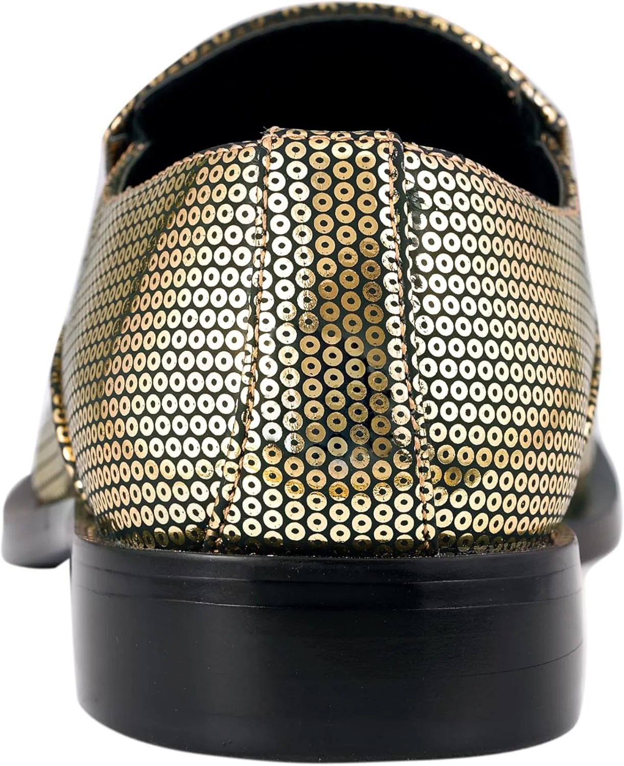 Amali Sparkling Smoking Slipper with Metal Tip - Men's Dress Shoes - Party Loafers for Men - Metallic Loafers for Men - Mens Disco Shoes - Designer Shoes