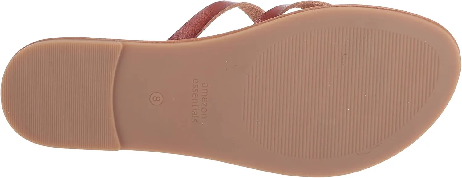 Amazon Essentials Women's Strappy Slide Flat Sandal