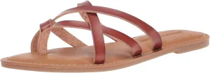 Amazon Essentials Women's Strappy Slide Flat Sandal