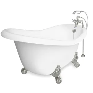American Bath Factory Ascot 60" White AcraStone Package