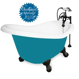 American Bath Factory Champagne Ascot 60" Splash of Color AcraStone Package