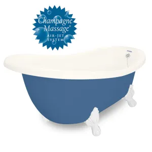 American Bath Factory Champagne Churchill 71" Bisque AcraStone Tub & Drain , 7" Faucet Holes