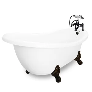 American Bath Factory Churchill 71" White AcraStone Package
