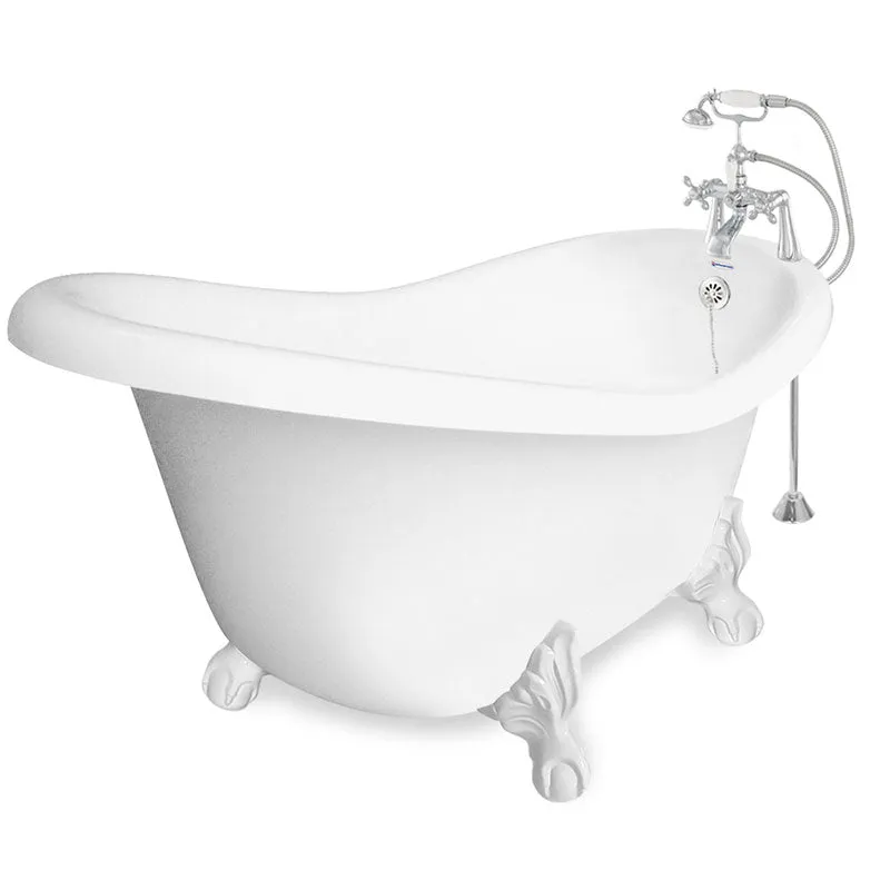 American Bath Factory Marilyn 67" White AcraStone Package