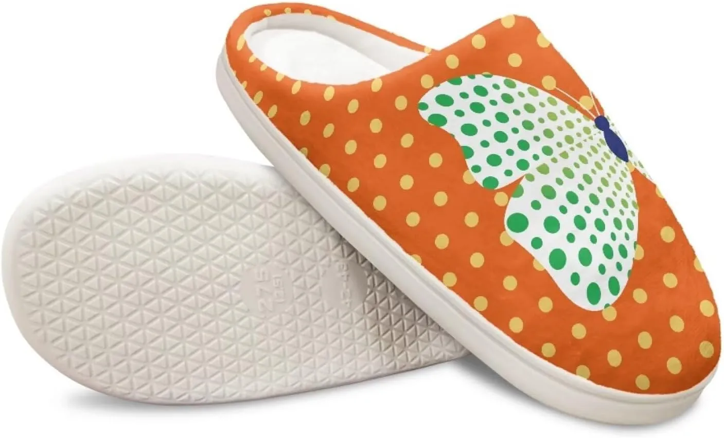 Animal Print Plush Slipper for Women Warm Furry Indoor Slipper Winter Cozy Cotton Flannel Non-Slip for House Outdoor Ladies Slipper US 4-12