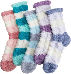 Anlisim Womens Fuzzy Socks Cozy Fluffy Winter Cabin Slipper Warm Fleece Soft Thick Comfy Socks