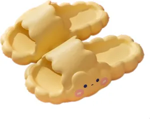 Aoakva Kawaii Cloud Design Slippers Kawaii Clogs Mules for Girls Women Summer Shower Slippers Non-Slip Beach Shoes EVA Soft Durable