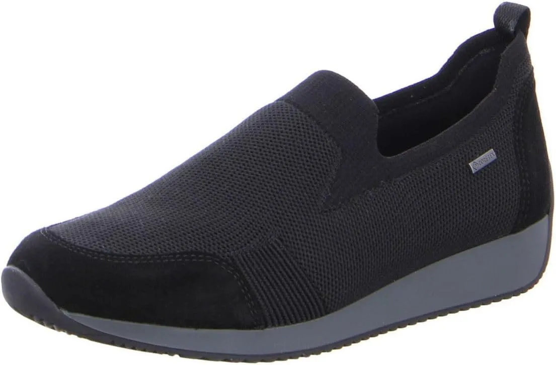 ARA womens Slip-on Sneaker, Black, 9.5 US