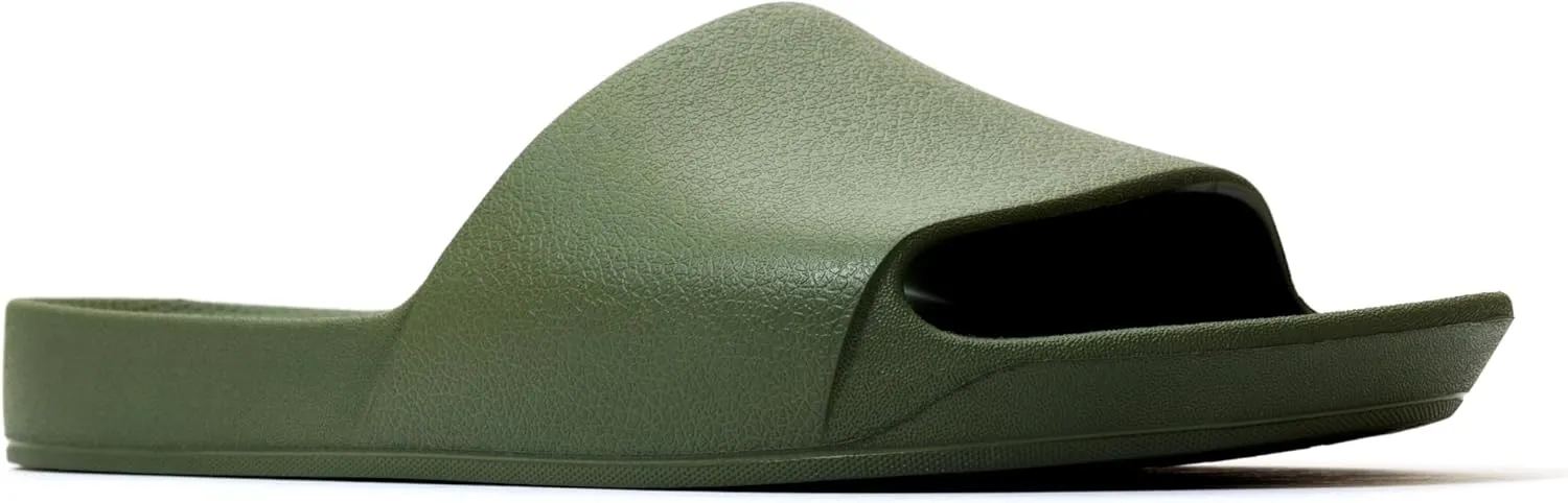 Archies Arch Support Slides – Orthotic Recovery Sandals for Plantar Fasciitis Relief, Foot Pain & Heel Pain – Lightweight, Cushioned, Shock-Absorbing Slides for Walking, Standing, and All-Day Comfort