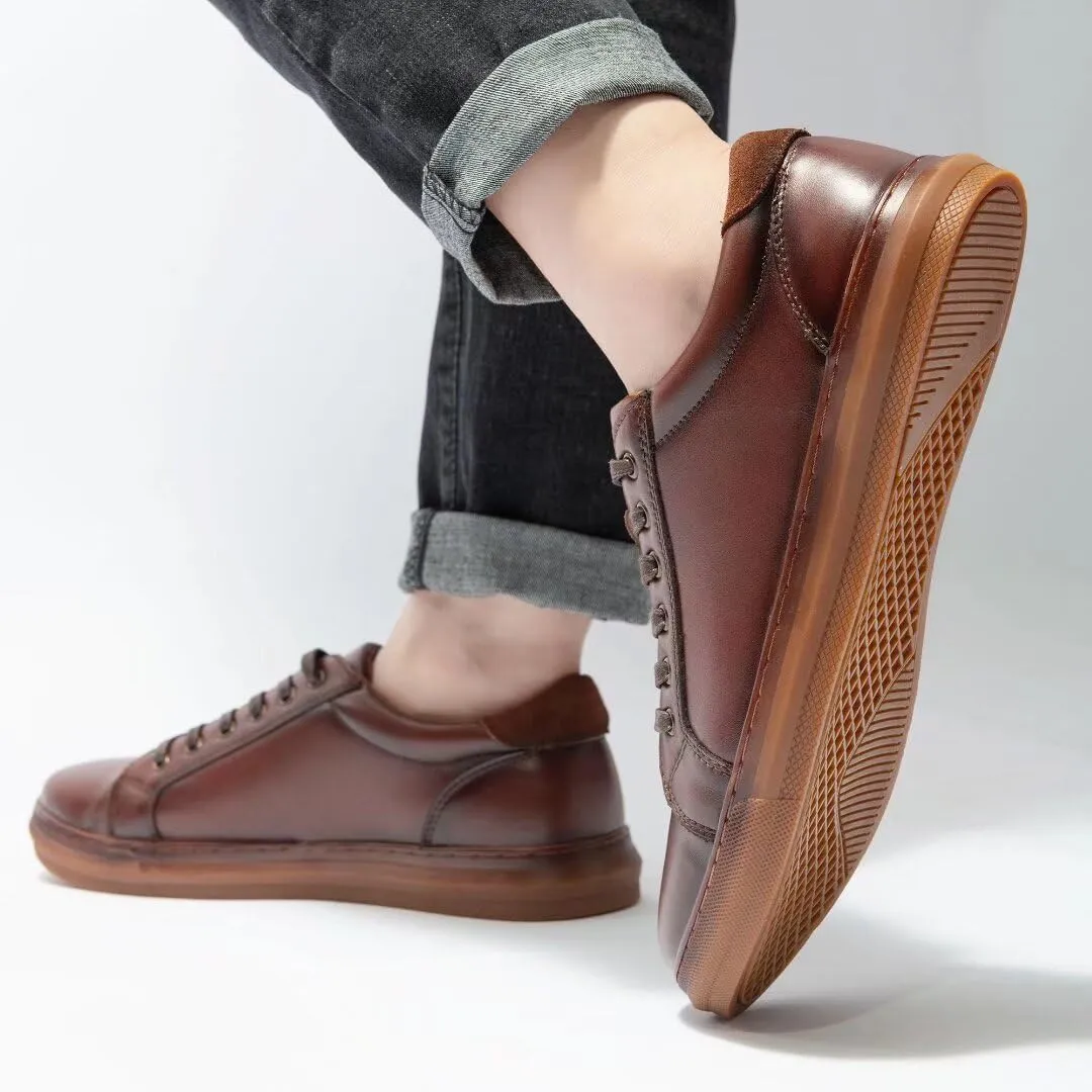 Arkbird Leather Loafers, Casual Slip-On Sneaker Shoes for Men