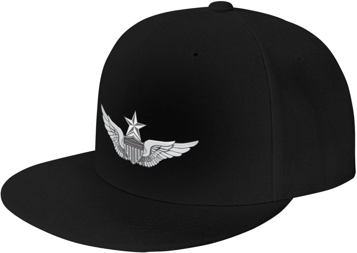 Army Senior Aviator Wing Baseball Cap Unisex Flat Brim Hat