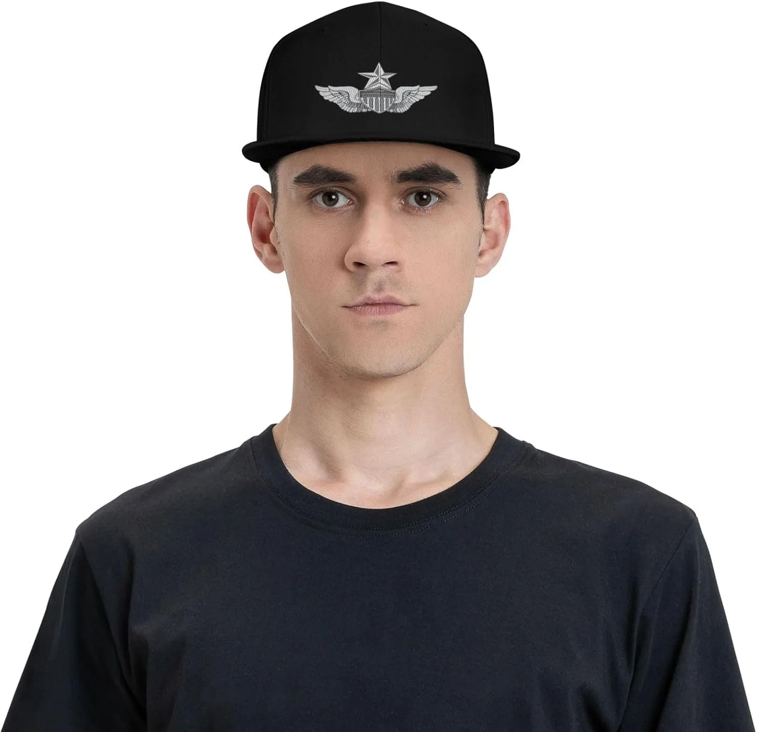 Army Senior Aviator Wing Baseball Cap Unisex Flat Brim Hat