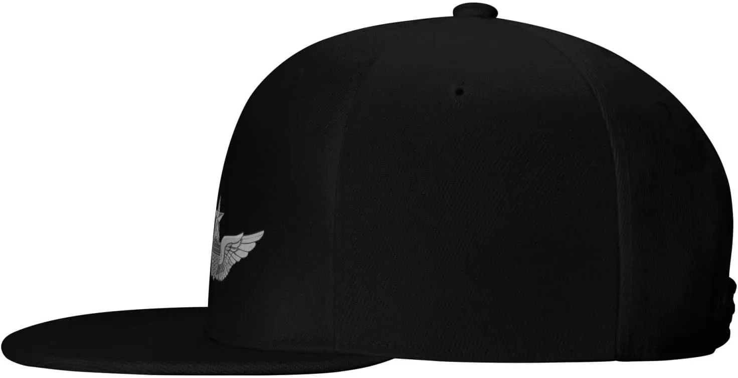 Army Senior Aviator Wing Baseball Cap Unisex Flat Brim Hat