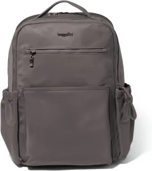 Baggallini Tribeca Expandable Laptop Backpack - 15"x11" Lightweight Work Travel Bag w/Luggage Sleeve & RFID