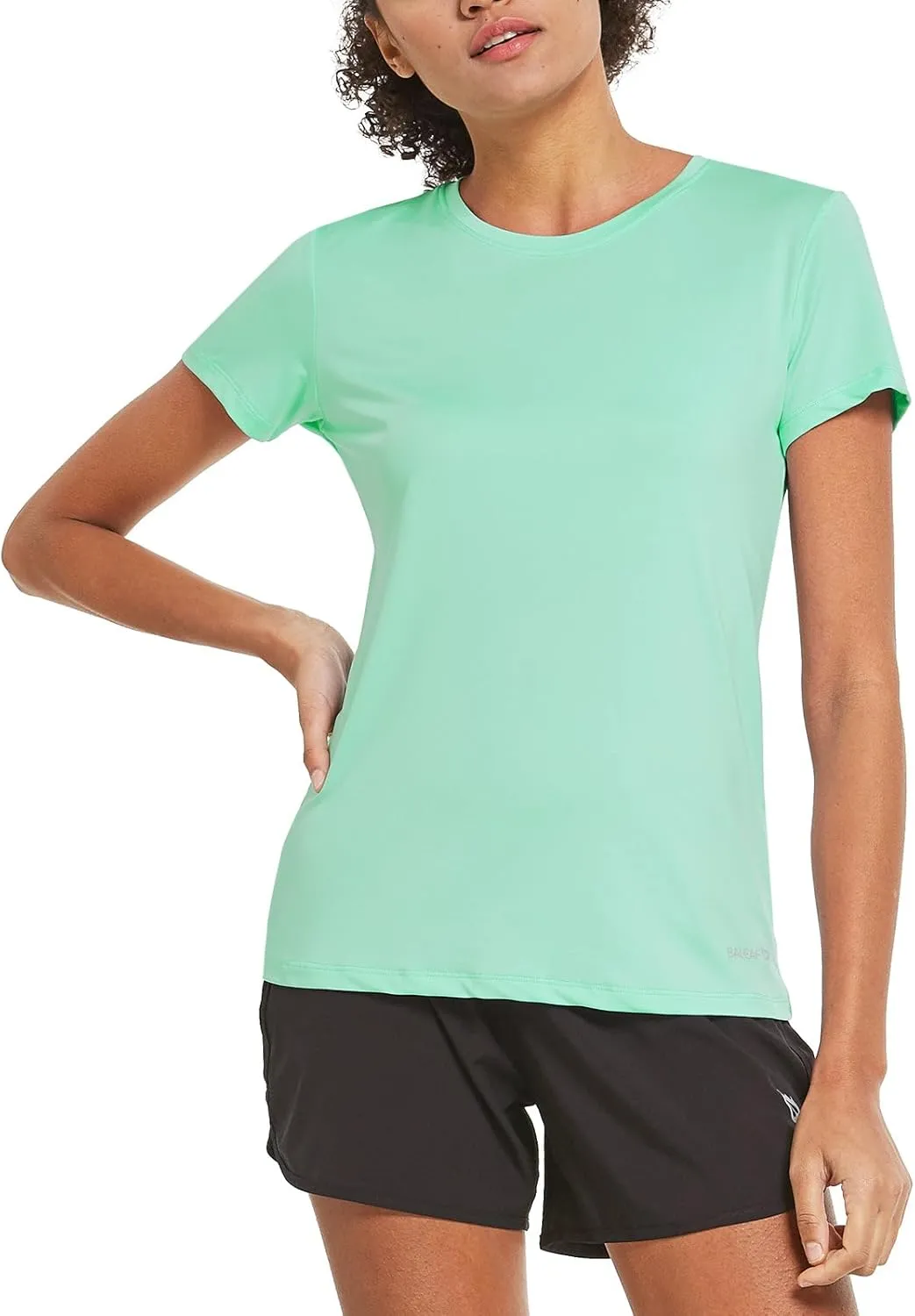 baleaf Women's Short Sleeve Running Workout Shirts Athletic Tops Lightweight Quick Dry Training Yoga Crewneck