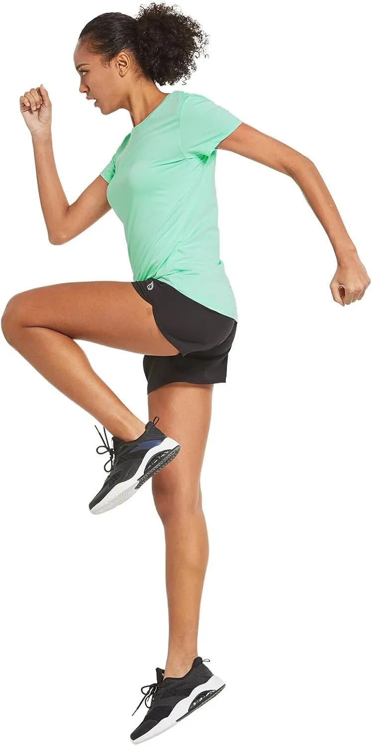 baleaf Women's Short Sleeve Running Workout Shirts Athletic Tops Lightweight Quick Dry Training Yoga Crewneck